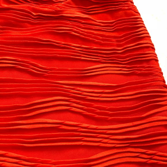 🥀 Sparkle and fade orange ‘river bodycon skirt’ - Picture 4 of 6